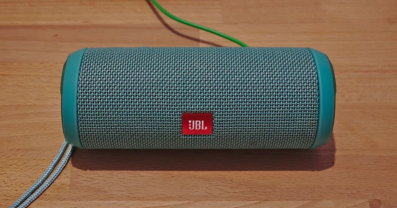 A JBL Flip 3 portable Bluetooth speaker